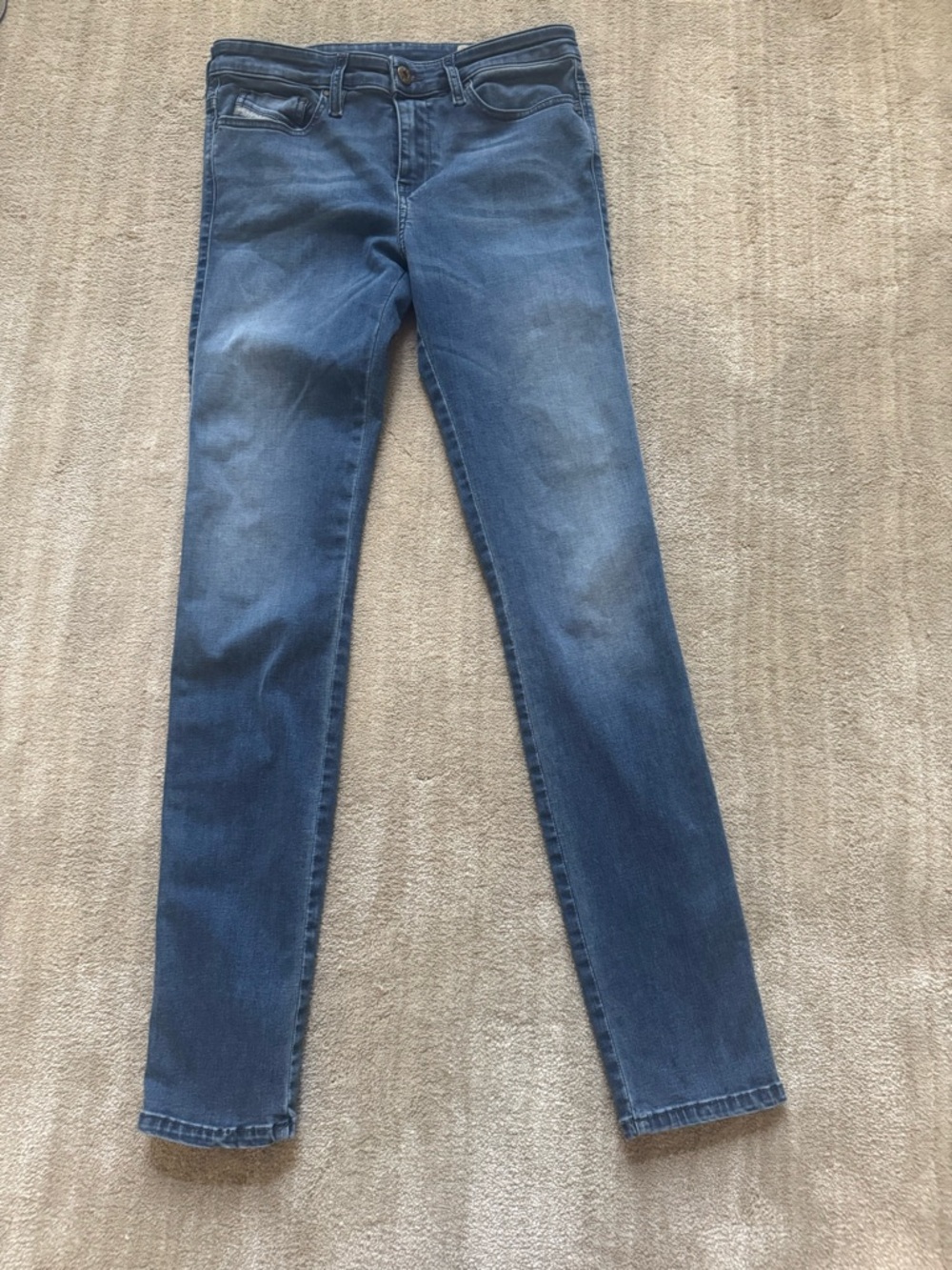 Diesel Women's Skinny Jeans in Medium Blue Wash